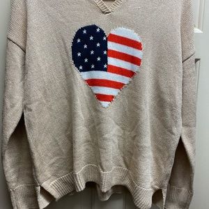 American Flag Sweater